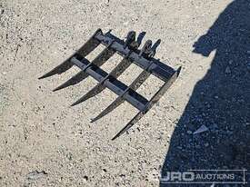 Unused Captok Rake To Suit 1-3 Ton Excavator, Pin Diameter 1