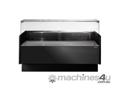 Tecnodom Serie Mr9.5 Black 1520Mm Wide Deli Display With Storage And Castors Tdmr 0915B
