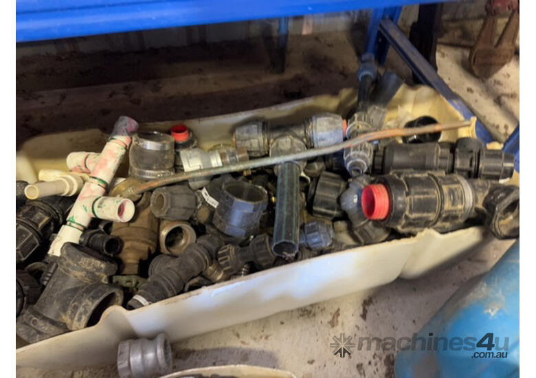 caption Poly fittings Numerous sizes foot valves,