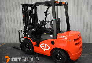 New EP CPCD25T8 2.5 Tonne Diesel Forklift with Sidshift & Fork Positioner Excellent Machine