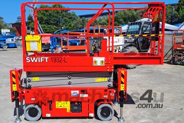 Swift 1932 L 8 Meter Scissorlift , Electric , Outriggers