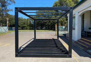 6x3 Steel Frame Flat Pack - Flat Roof