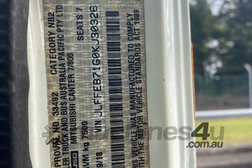 2018 Mitsubishi Fuso Canter 815 Crew Cab Table Top