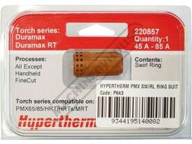 Hypertherm 45-85A Swirl Ring 220857 Suits Powermax 45XP/65/85 (Pack of 1) - picture1' - Click to enlarge