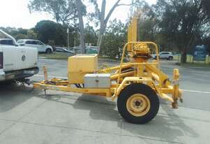 1.5ton cable drum trailer with 10kn drum drive recovery