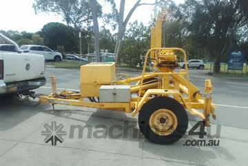 1.5ton cable drum trailer with 10kn drum drive recovery