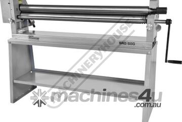SRG-50G Manual Sheet Metal Curving Rolls 1270 x 1.5mm Mild Steel Capacity 3:1 Gear Drive Reduction R