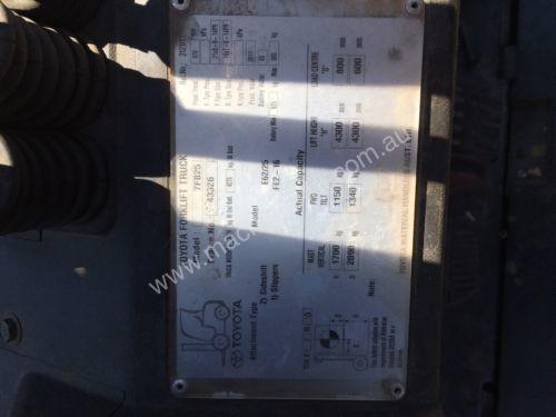 caption Used Toyota 7FB25 electric forklift