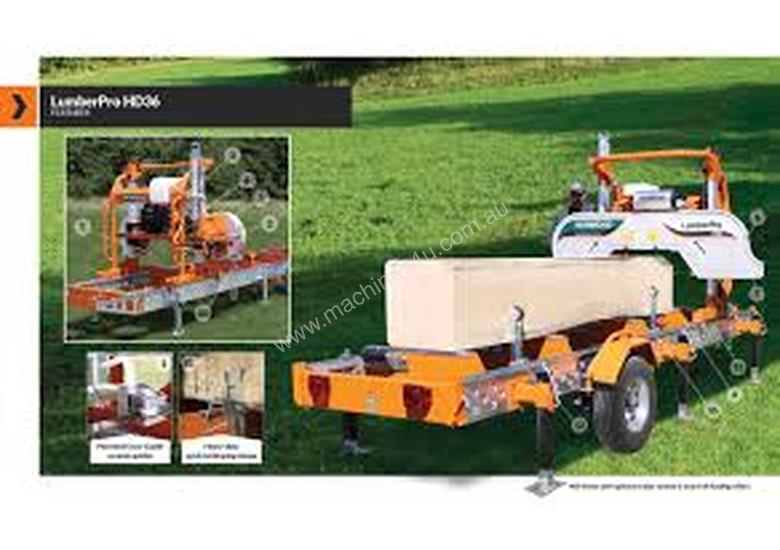 caption LumberPro HD36 Norwood Sawmill & Trailer combo