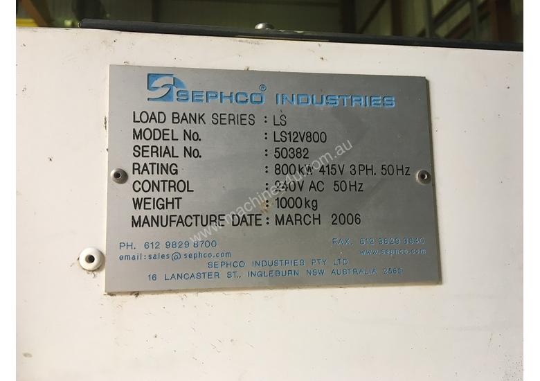 Used 2006 sephco 800KW Sephco Load Bank Load Bank in , - Listed on