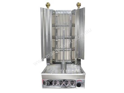 F.E.D. KMB4E Semi-automatic Kebab Machine Natural Gas 4 Burnner