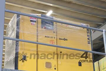KAESER ASK27T 2in1 $7450. FOCUS 15kw. CHAMPION/ PILOT 22kw. BOGE 30kw. COMPAIR L18/ L45 45kw VSpd