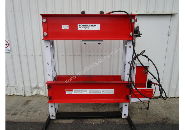 Used SPX Power Team 100 Ton hydraulic press Press in