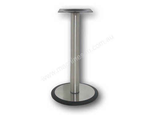 N6016 Table base S/S core HDC base with black rim round 450mm