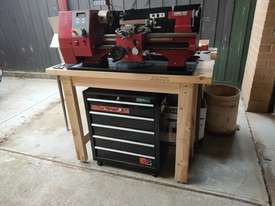 SIEG SC4 Hi Torque Lathe, Bench and Tool Trolley, with accessories. - picture0' - Click to enlarge