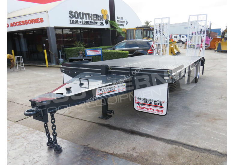 caption Interstate Trailers Single Axle Tag Trailer 11 Ton Grey ATTTAG