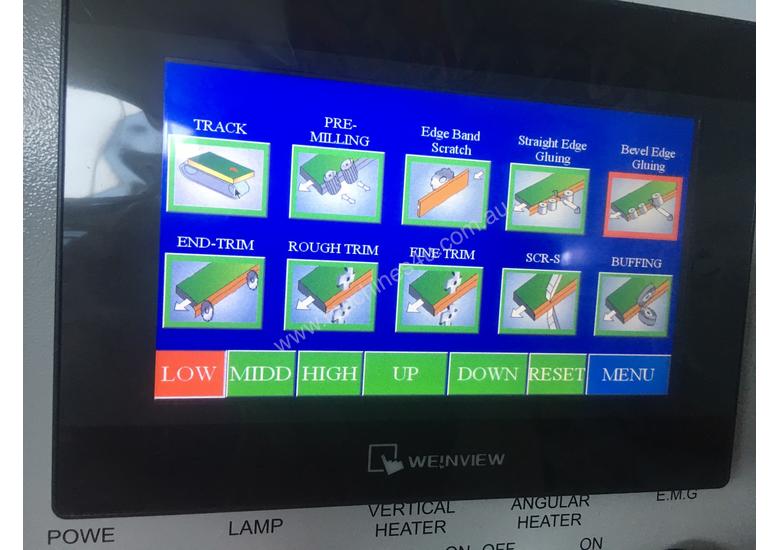 caption Finger pull Bevel Edgebander