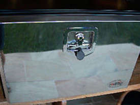 Toolbox Steel Powdercoated Black& Stainless Steel Lid1000x500x500mm TB027 - picture0' - Click to enlarge