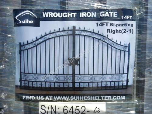 LOT # 0250 2.1m Bi -Parting Wrought Iron Gates