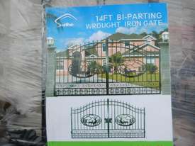 LOT # 0250 2.1m Bi -Parting Wrought Iron Gates - picture2' - Click to enlarge