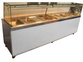 2 x CUSTOM MADE BAIN MARIE STRAIGHT GLASS - picture1' - Click to enlarge