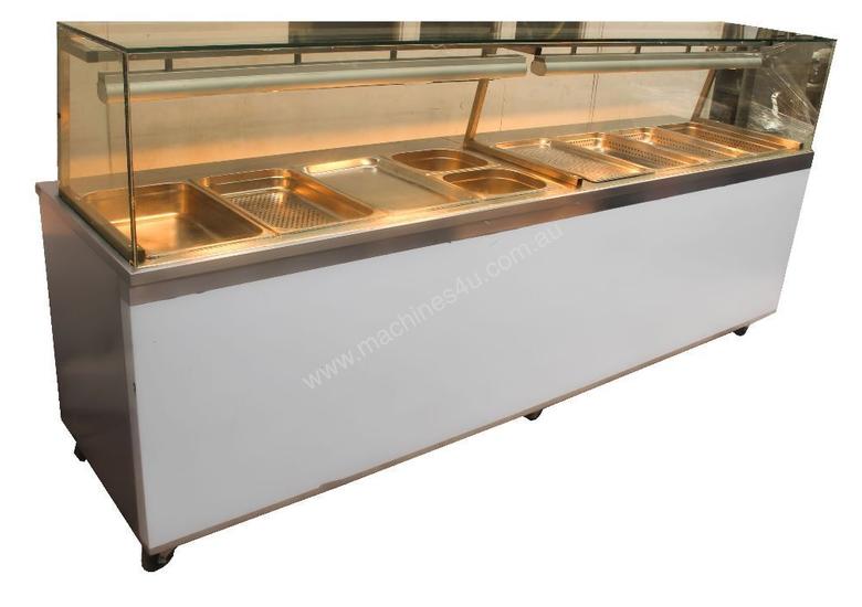Used 2 x CUSTOM MADE BAIN MARIE STRAIGHT GLASS Bain Marie in , Listed