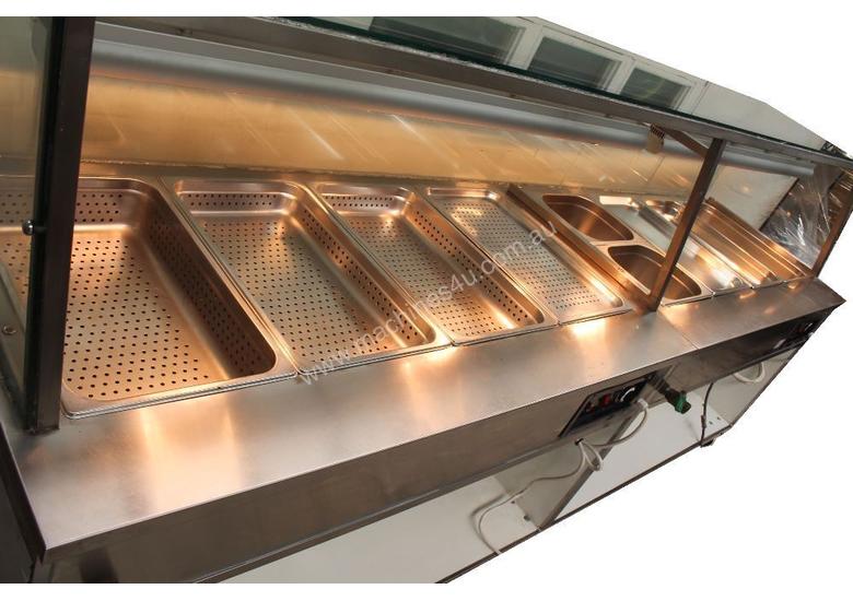 Used 2 x CUSTOM MADE BAIN MARIE STRAIGHT GLASS Bain Marie in , Listed