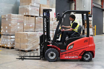 Hyworth 2.5T Battery Electric Counterbalance Forklift - from $30 per day!