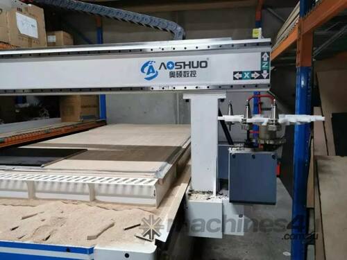 DUAL SYSTEM FOAM LEATHER CNC CUTTER plus Woodworking CNC Machine Router with Automatic Tool Changer