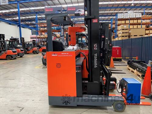TOYOTA 6FBRE20 30663 2 TON 2000 KG CAPACITY REACH TRUCK FORKLIFT 7500 MM 3 STAGE
