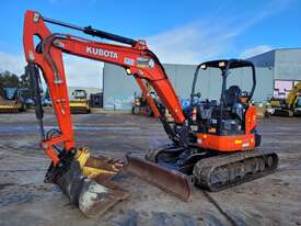 2020 KUBOTA U55-4 5.5T EXCAVATOR WITH ROPS CANOPY, FULL CIVIL SPEC AND LOW 660 HOURS - picture0' - Click to enlarge