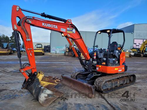 2020 KUBOTA U55-4 5.5T EXCAVATOR WITH ROPS CANOPY, FULL CIVIL SPEC AND LOW 660 HOURS