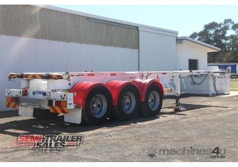 Buy Used 2008 c.i.m.c. CIMC Semi Retractable 40FT Skel Trailer Skel ...