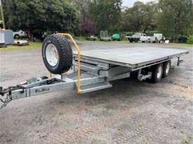 Trailer Flat Top, brand new, 12 months registration, 3.5 ton rated, electric brakes, breakaway - picture0' - Click to enlarge