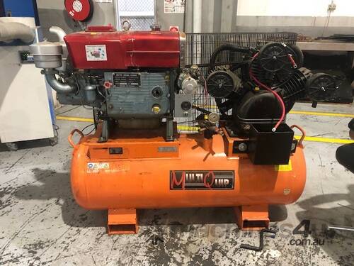 Multiquip Diesel Air Compressor - 15HP - 50cfm - Water Cooled Engine