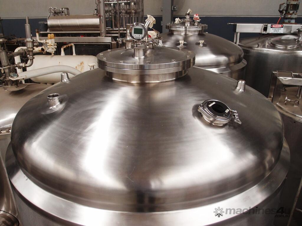 Used nda engineering Stainless Steel Storage Tank Capacity 3 500 Lt