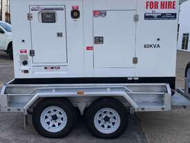 Heavy Duty, Trailer Mounted, Diesel Generator, 60KVA - Hire - picture0' - Click to enlarge