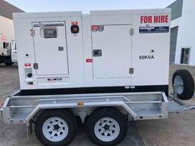 Heavy Duty, Trailer Mounted, Diesel Generator, 60KVA - Hire - picture1' - Click to enlarge