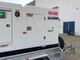 Heavy Duty, Trailer Mounted, Diesel Generator, 60KVA - Hire - picture2' - Click to enlarge