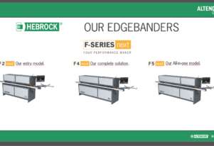 Hebrock F SERIES Edgebander: Check out the high quality edging finish that comes off this machine!