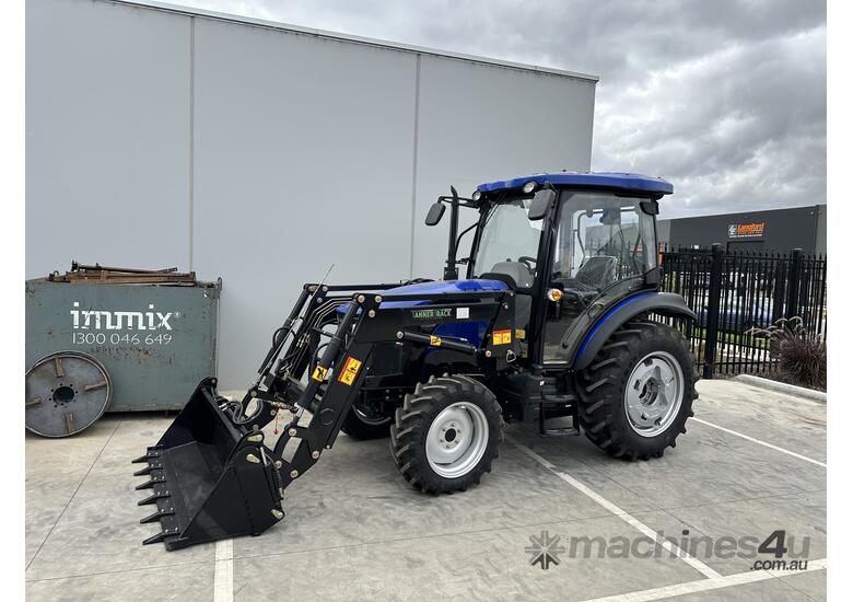 caption TANNERTRACK - LOVOL M554 55HP 4WD Cabin Tractor inc Combo Pack A
