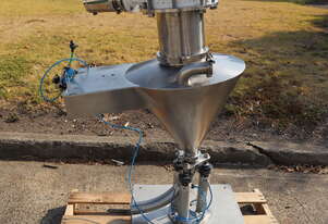 Stainless Steel Feeder Cone Hopper with Pneumatic Butterfly Valves & Shaker Stainless Steel Feeder Cone Hopper with Pneumatic Butterfly Valves & Shaker