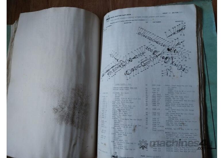 MACK Early R Model Parts Manual