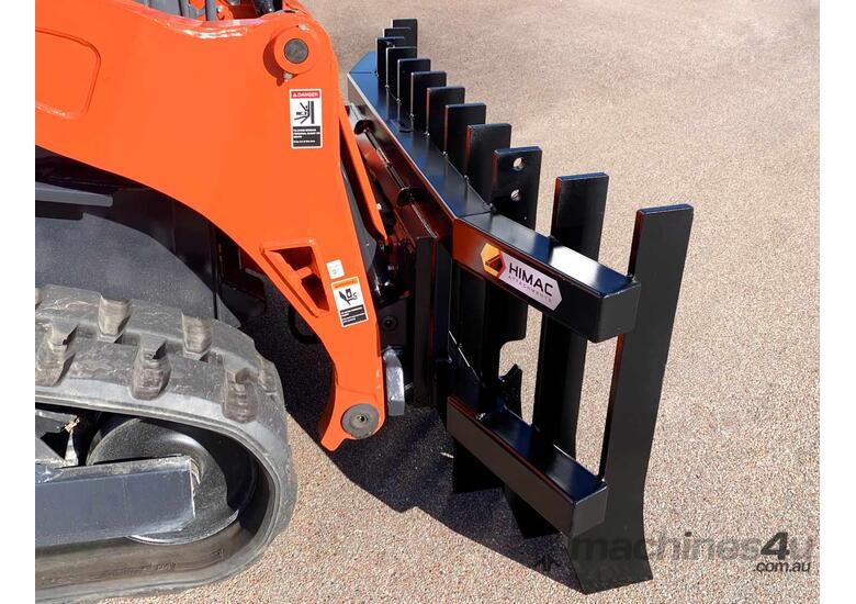 caption FINER HYDRAULICS - Skid Steer Stick Rake - 2100 mm