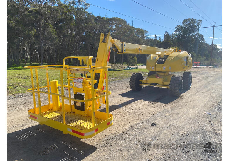 caption Haulotte HA16TPX Boom Lift Access & Height Safety