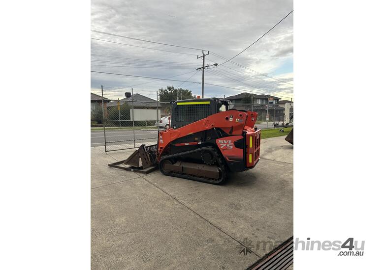 caption Kubota SVL75 Tracked Skid Steer