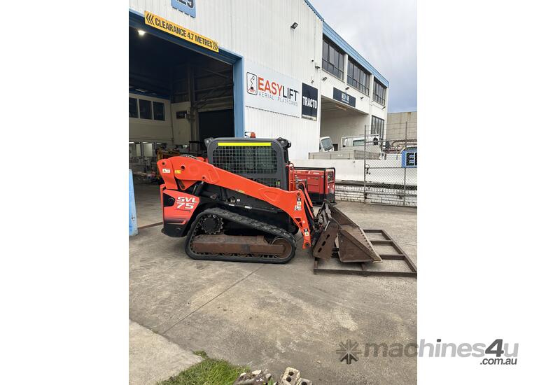 caption Kubota SVL75 Tracked Skid Steer