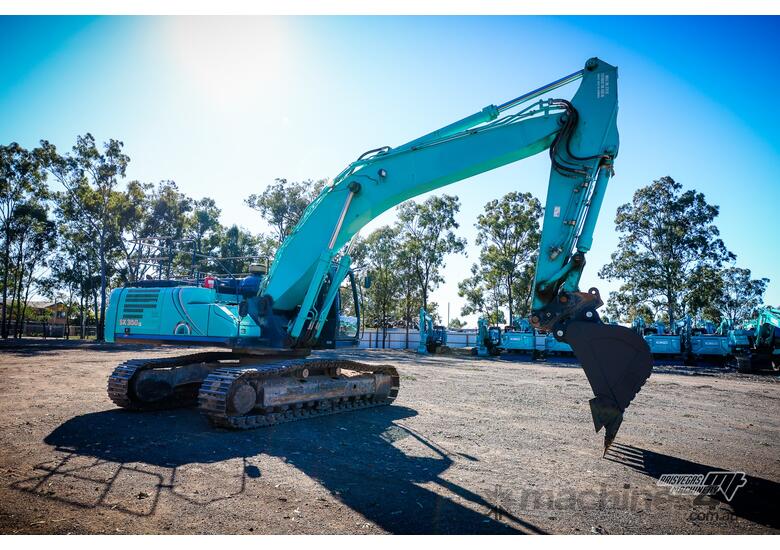 caption KOBELCO SK350LC-10 EXCAVATOR