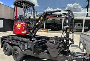 Mini Excavator 1.8 T RHINOCEROS XN18 + 2.8 T Tandem Trailer Package
