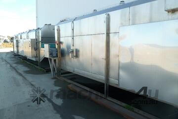 Freezer tunnel Cryogenic internal width 1.6m Overall 2m wide x 2.6m high x 17.5m long